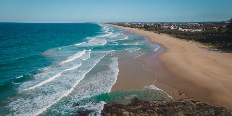 Aerial View of the Beach — Caloundra Removals & Storage in Sunshine Coast, QLD