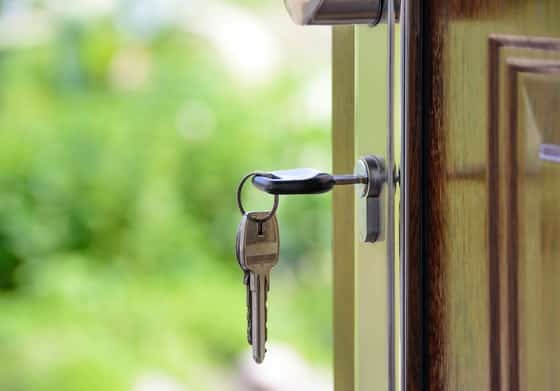 Keys Hanging From Door Lock — Caloundra Removals & Storage in Sunshine Coast, QLD