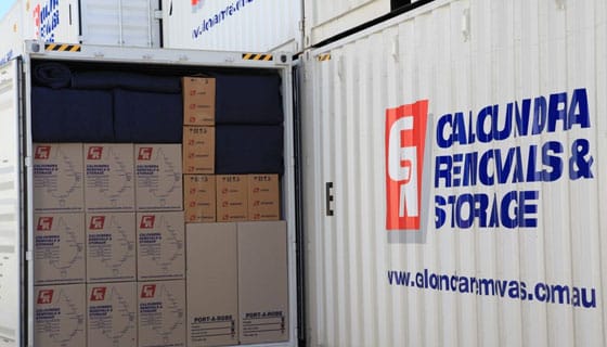 Cartons Packed Into a Truck — Caloundra Removals & Storage in Sunshine Coast, QLD
