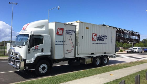 White Removals Truck — Caloundra Removals & Storage in Sunshine Coast, QLD