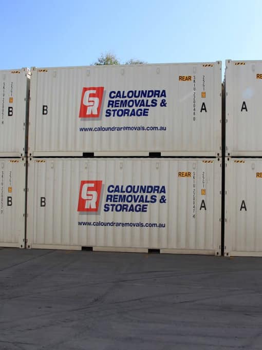 White Storage Containers — Caloundra Removals & Storage in Sunshine Coast, QLD