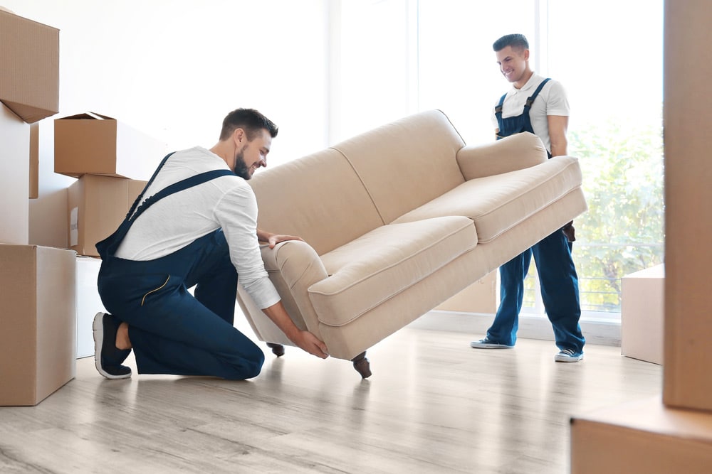 Removalists Dismantling a sofa in Sydney