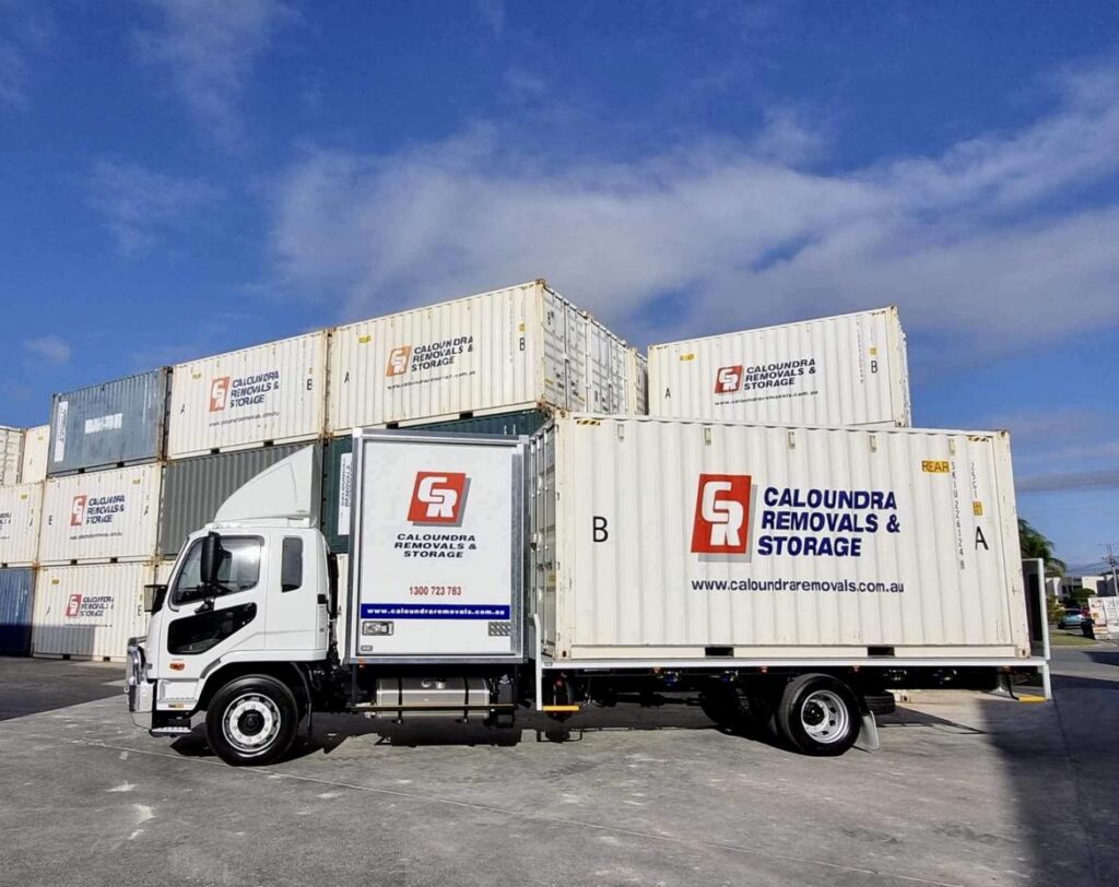 Fuso XB72HK Townsville Truck Parked In Fleet — Caloundra Removals & Storage in Sunshine Coast, QLD