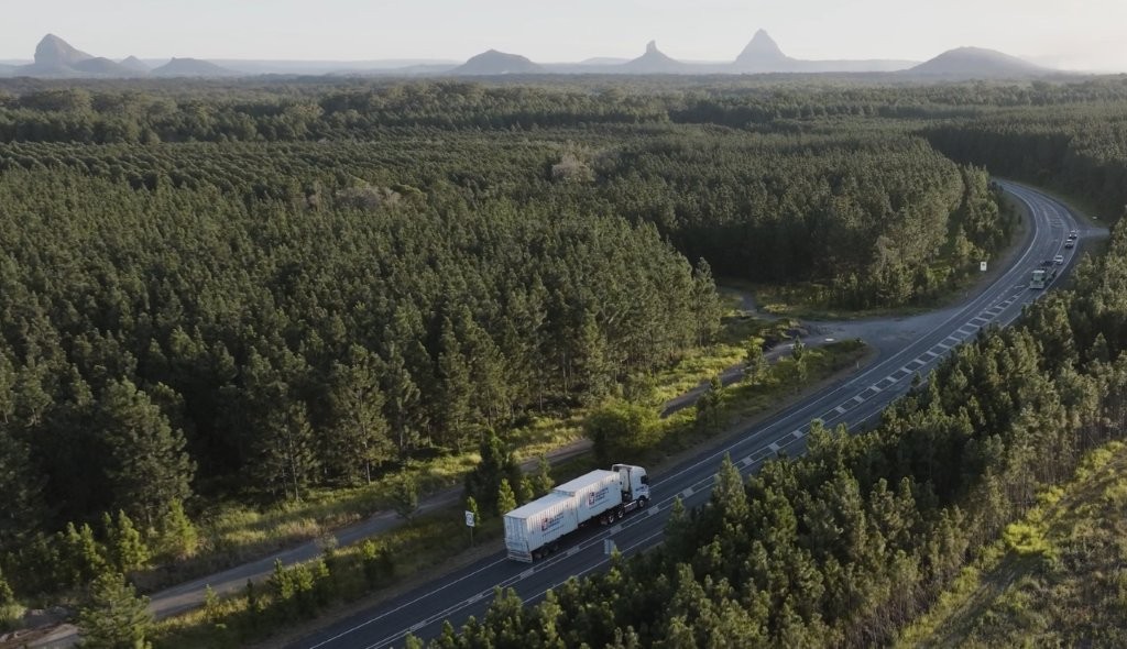 Truck Travelling On Highway Across Different Regions — Caloundra Removals & Storage in Sunshine Coast, QLD