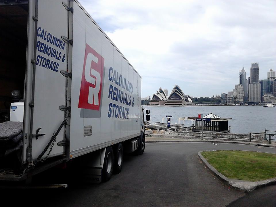 Sydney Uplift Truck Parked Near Sydney Opera House — Caloundra Removals & Storage in Sunshine Coast, QLD