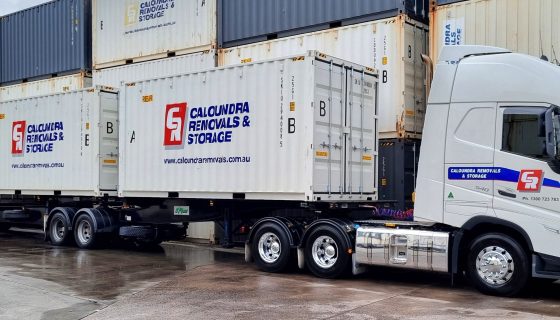 10 Wheeler Truck Parked In Fleet Warehouse Ready For Use — Caloundra Removals & Storage in Sunshine Coast, QLD
