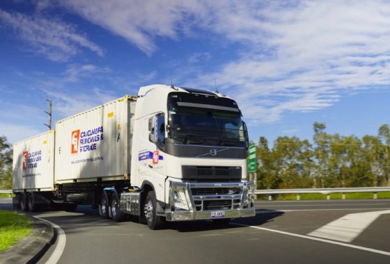 Fast Truck Moving On Highway Road — Caloundra Removals & Storage in Sunshine Coast, QLD