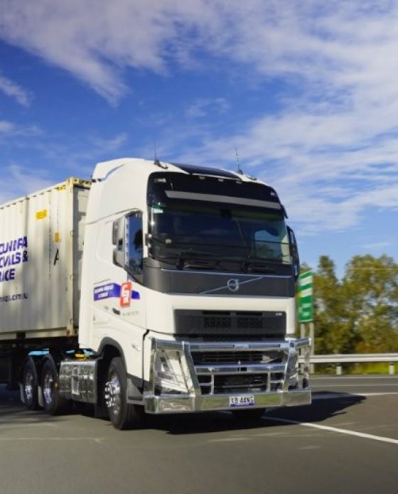 Fast Truck Moving On Highway Road — Caloundra Removals & Storage in Sunshine Coast, QLD