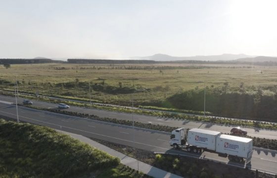 Truck Travelling On Busy Highway In The Morning — Caloundra Removals & Storage in Sunshine Coast, QLD