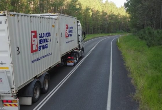 Back Side Shot Of Truck On The Road — Caloundra Removals & Storage in Sunshine Coast, QLD