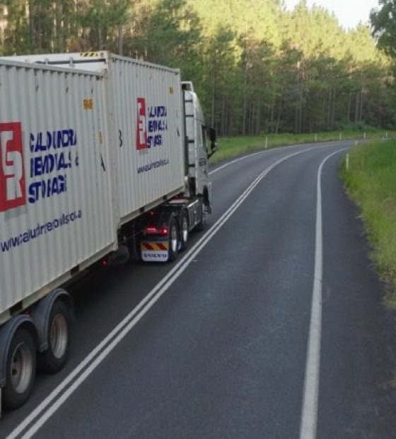 Back Side Shot Of Truck On The Road — Caloundra Removals & Storage in Sunshine Coast, QLD
