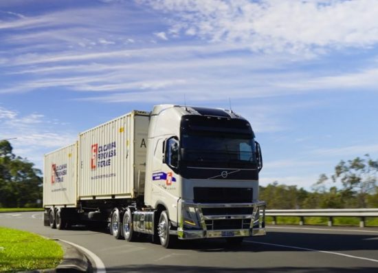 Travelling Removal Truck On The Road — Caloundra Removals & Storage in Sunshine Coast, QLD
