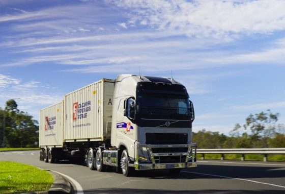 Travelling Removal Truck On The Road — Caloundra Removals & Storage in Sunshine Coast, QLD