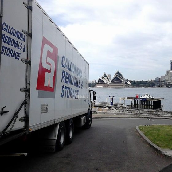 Sydney Uplift Truck Parked Near Sydney Opera House — Caloundra Removals & Storage in Sunshine Coast, QLD